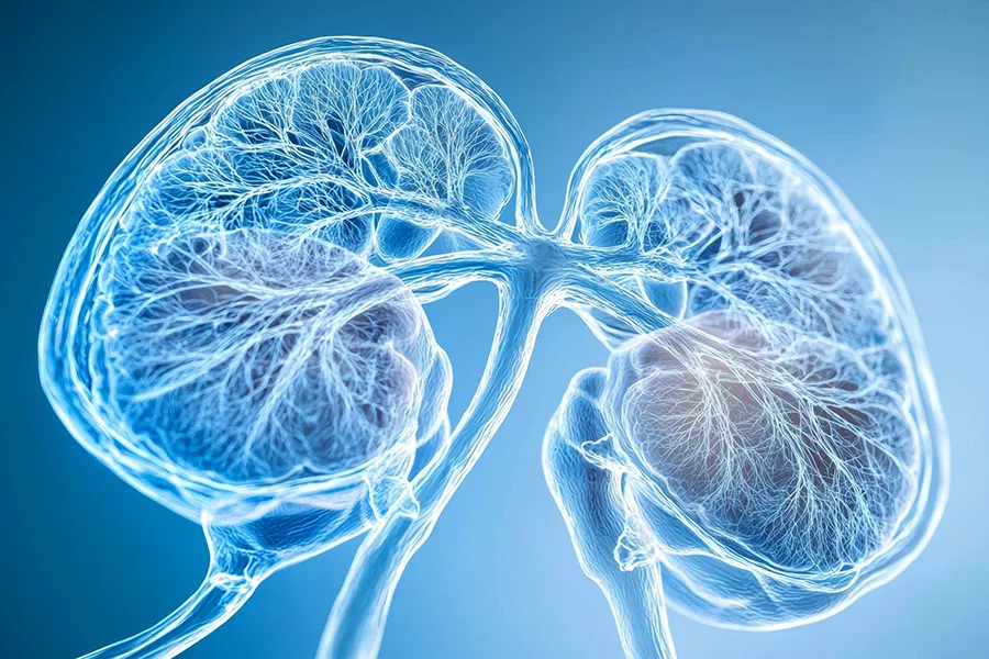 Adrenal-Testing-Clinic 3D illustration of adrenal glands. Get adrenal testing from Markham Natural Health Centre in Greater Toronto.